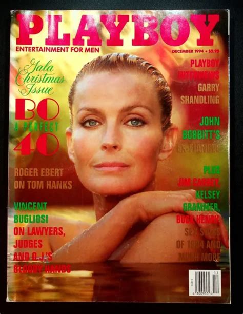 Playboy Magazine December Vg Bo Derek Elisa Bridges Cf Tom Hanks