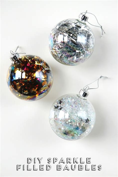 Diy Sparkle Filled Christmas Baubles — Gathering Beauty