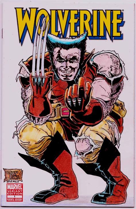 Wolverine Cover Recreation Original Art Marvel Comics Frank Miller