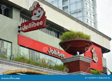 Jollibee Fast Food Restaurant Facade In Antipolo Rizal Philippines