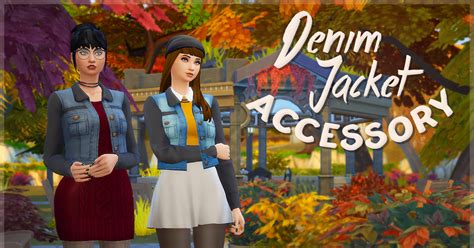 Sims 4 Ccs The Best Denim Jacket Accessory By Simblob