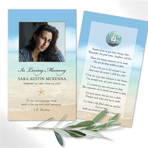 In confidence we approach the throne of god's grace, that we shall have mercy from him and find grace when we are in need of help. Beach Funeral Mass Card Customized For You Ocean Theme