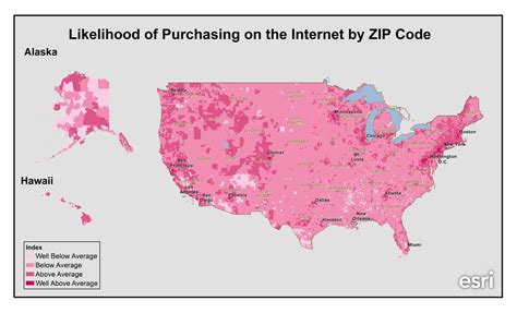 Internet Shopping By Zip Map Charitable Zip Code Map