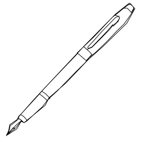 Drawing in pen and ink : Fountain Pen Drawing | Clipart Panda - Free Clipart Images
