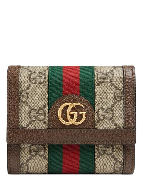 Gucci Leather Ophidia Gg Wallet Lyst