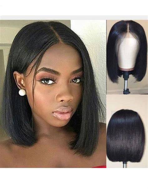 Cute Straight Bob Wigs For Black Women Lace Front Wigs Human Hair Wigs