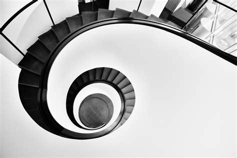 Free Images Stairs Spiral Black And White Architecture Eye Line