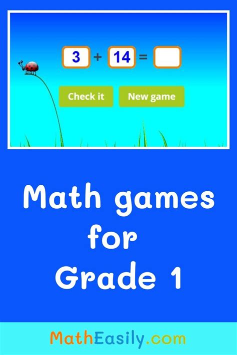 Math Games For First Grade Play Free Math Games For Grade1 Check Results Find Mistakes And