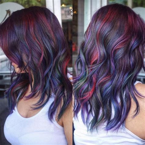Ultraviolet highlights with soft waves for an eclectic girl like you! 20 Ways to Wear Violet Hair | Blue hair highlights, Hair ...