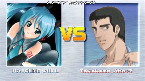 Mugen Hatsune Miku Vs Takakazu Abe Mugen Epic Battle Youtube
