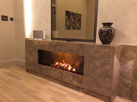 Electric Fireplaces At Lowes Allen Roth 43 5 In W Faux Stone Infrared