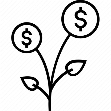 Business growth, dollar plant, investment, money plant, plant icon - Download on Iconfinder