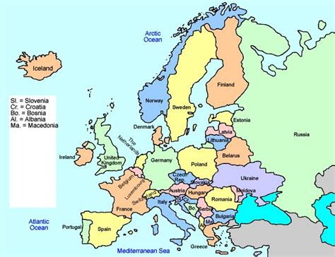 Europe Interactive Map For Kids Click And Learn Continents