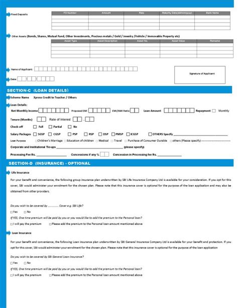 Sbi Personal Loan Application Form Download 2020 2021 Student Forum