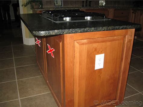 Kitchen Island Peninsular Countertop And Work Surface Receptacle