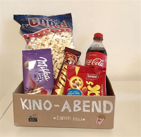 Auf einem passenden produkt, zum. DIY Kino-Abend Box - Gutschein | Gutschein basteln kino ...