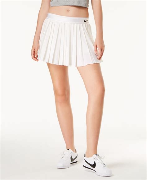 Nike Court Dri Fit Pleated Tennis Skort White Tennis Skirt Outfit