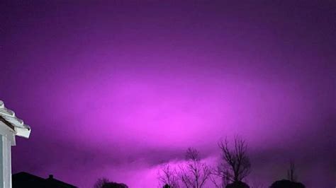 Uv Lights From Massive Pot Farm Turns The Sky Purple In Arizona