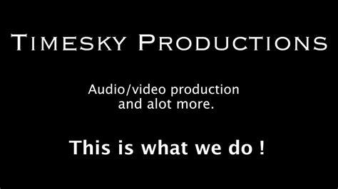 Timesky Productions Showreel 15922 Youtube