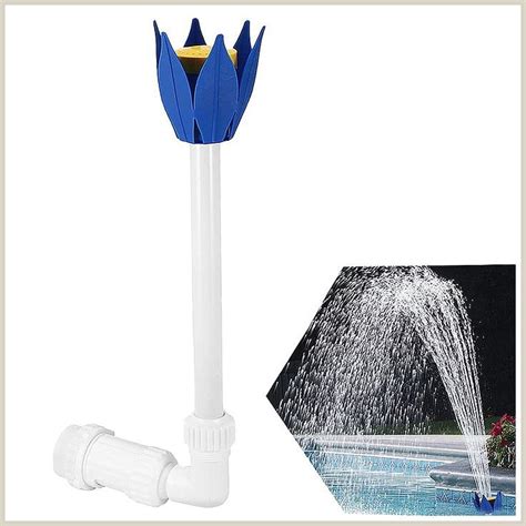 Xcmy Pool Fountain Adjustable Flower Shape Waterfall Spray Pool Spray