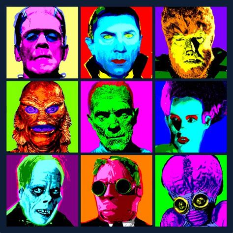 Universal Warhol Universal Monsters Art Andy Warhol Pop Art Horror