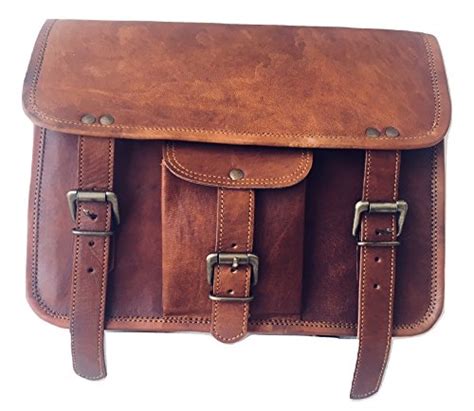 You'll receive email and feed alerts when new items arrive. vintage crafts Genuine Goat Leather Messenger Satchel ...