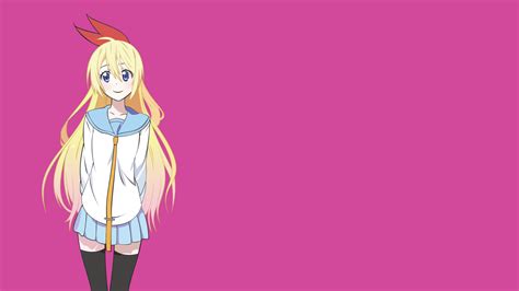 Blonde Long Hair Blue Eyes Standing Looking At Viewer Anime Anime
