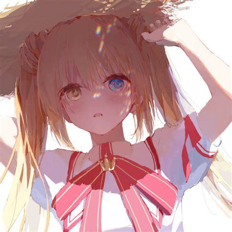 Safebooru 1girl Arms Up Blonde Hair Blue Eyes Blush Commentary