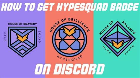 How To Get The Hype Squad Badge On Discord Youtube