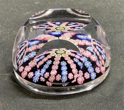 Sold Price Signed Faceted Millefiori Art Glass Paperweight February 3 0123 10 00 Am Est