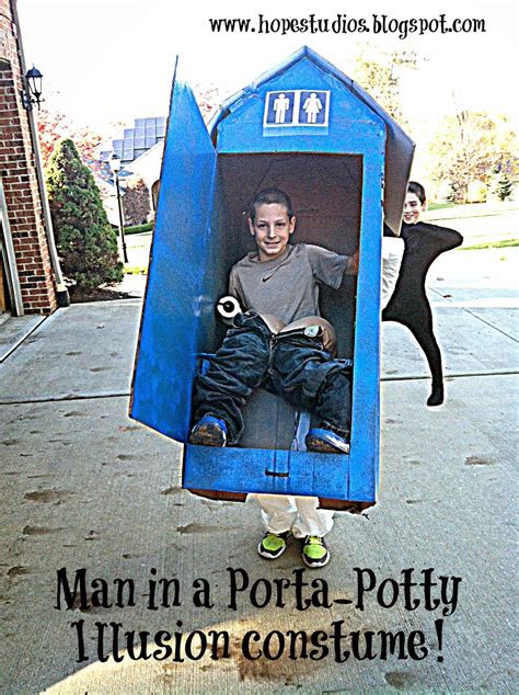 Hope Studios Illusion Costume Man Carried Away In A Porta Potty