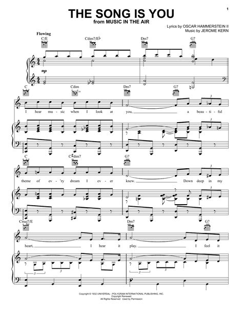 Frank Sinatra The Song Is You Sheet Music Notes Download Printable