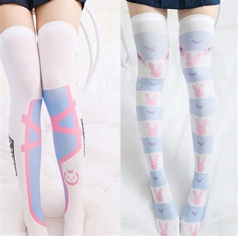Play To Win Stockings Over Knee Socks Printed Pantyhose Gamer Girl
