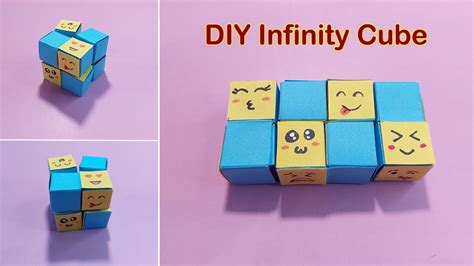 How To Make A Paper Infinity Cube Diy Infinity Cube Fidget Toys Youtube
