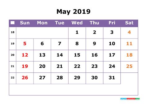 Blank Calendar With Week Numbers | Example Calendar Printable