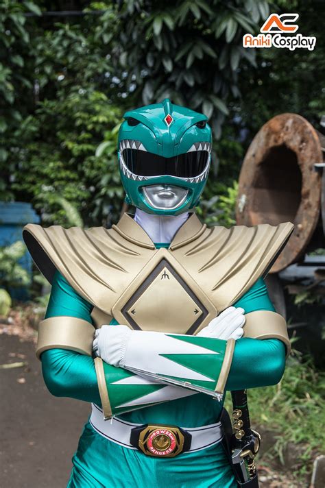 Aniki Mmpr Green Ranger Cosplay Costume Set Etsy