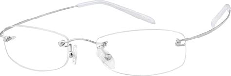 Gray Hingeless Rimless Stainless Steel Same Appearance As Frame 8206 4206 Zenni Optical