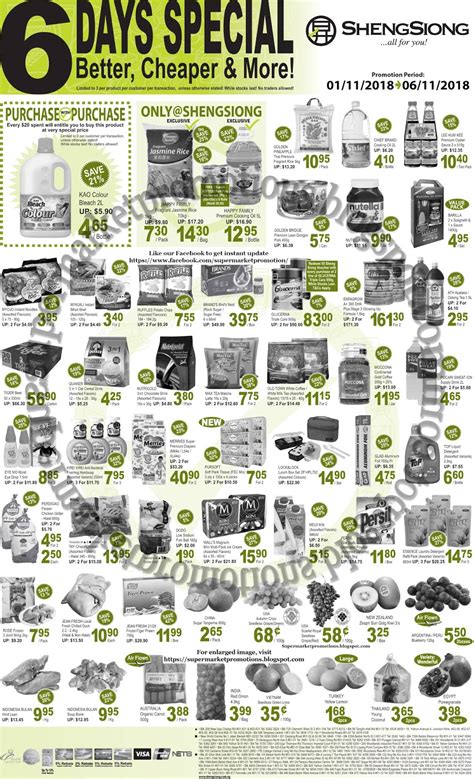 Budget, and hopefully ur receipt can give u 百倍/ x100 on the ss show. Sheng Siong Promotion 01 - 06 November 2018 ~ Supermarket ...