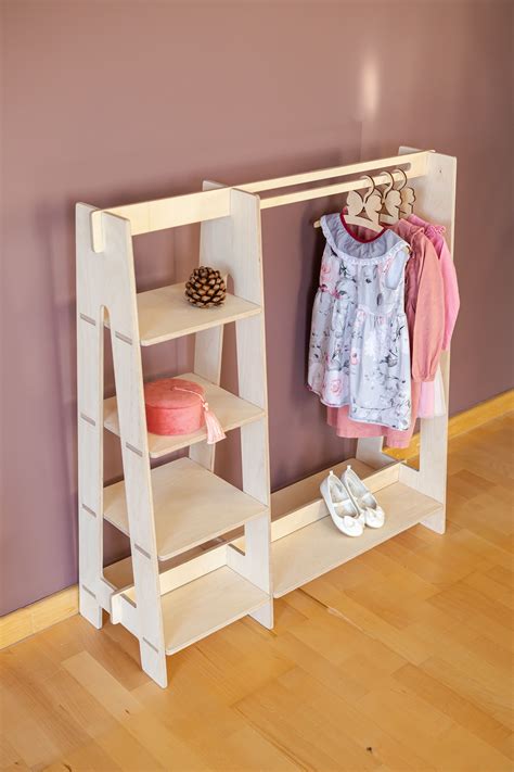 The chilton ceiling dryer is made of beechwood with stainless steel ceiling fittings and is designed for tight spaces; this is Montessori style Children wardrobe with storage ...