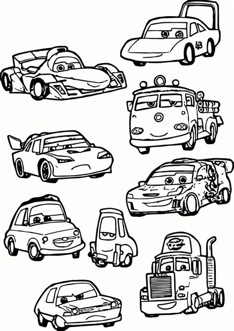 You can keep them busy by giving them a tub of colors and free disney. Cars Cartoon Characters Coloring Pages