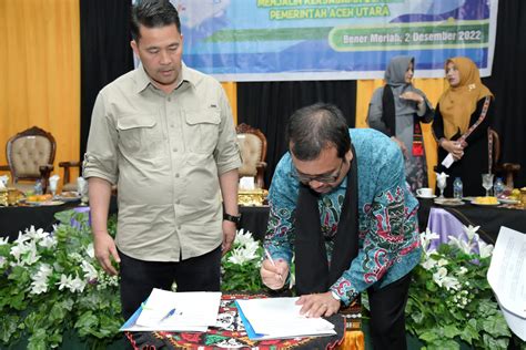 Pj Bupati Bener Meriah Tanda Tangani Kerjasama Dengan Pj Bupati Aceh Utara