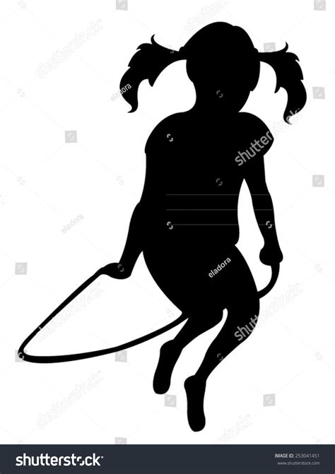 Girl With A Jump Rope Silhouette Images Stock Photos And Vectors