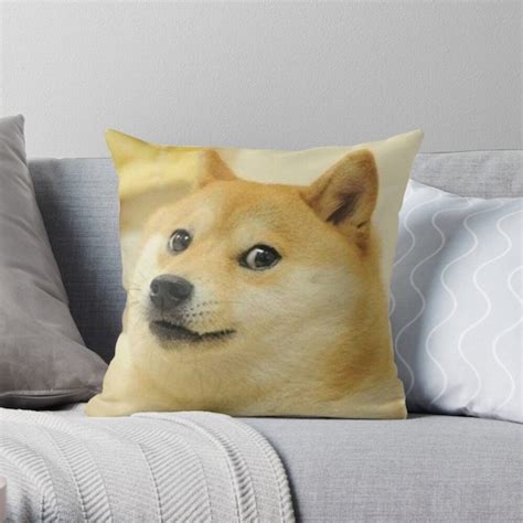 Doge Meme Throw Pillow Doge Meme Pillow Doge Meme Pillows Etsy
