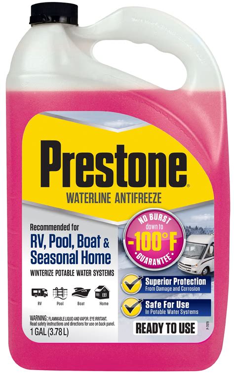 Buy Prestone Waterlinerv Antifreeze 1 Gal 100° No Burst Potable