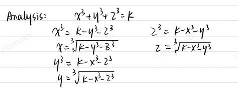 Solved X3y3z3k Algebra