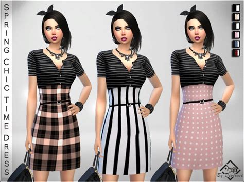 Spring Chic Time Dress By Devirose At Tsr Sims 4 Updates
