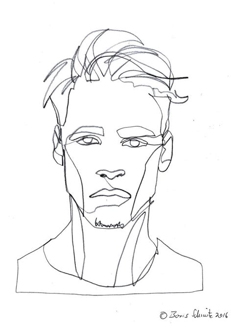 Image Result For Line Portrait Drawing Contour Drawing Line Art