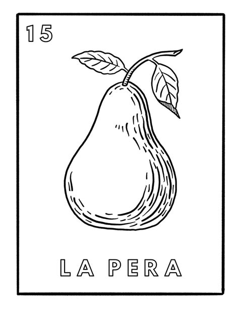 Loteria Mexicana Coloring Pages Full Set Etsy