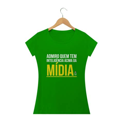 Baby Long Quality Camiseta Midia Feminina Verde R Em