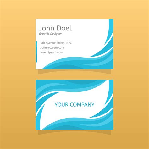 Flat Graphic Design Business Card Vector Template 182776 Vector Art At